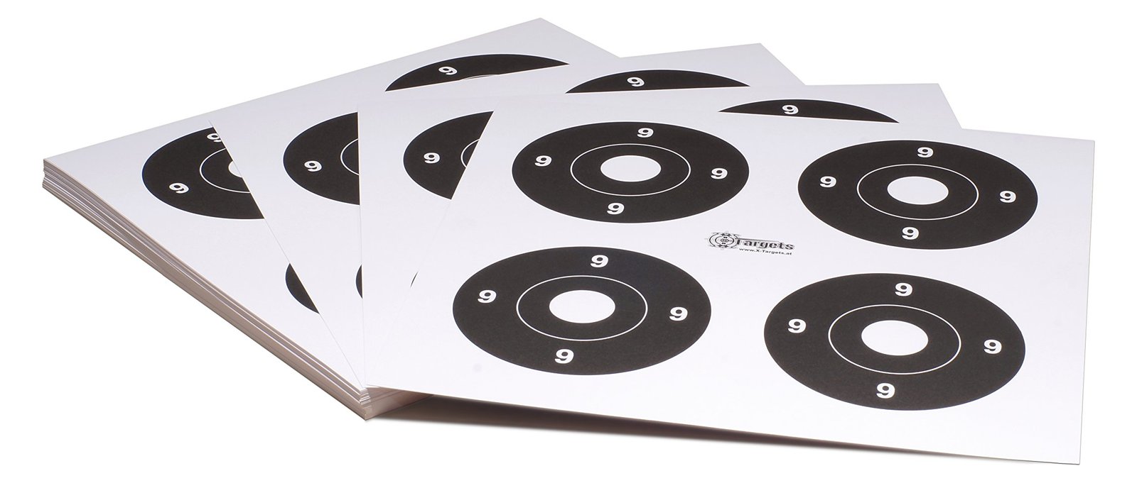Zielscheiben *Target X4* / 26x26 cm / Karton 250g/m² (50 Stück)
