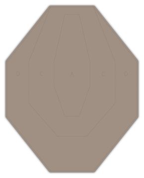 IPSC Wettkampfscheibe (200 Stück) von X-Targets