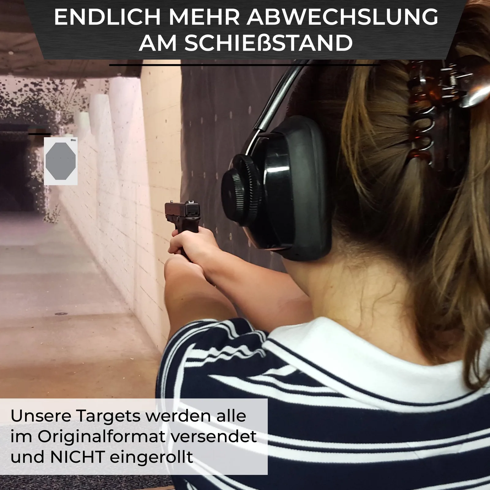 IPSC Micro Paper Target, A4 Papierzielscheibe 21 x 29,7 cm (20 Zielscheiben), Ansicht 6