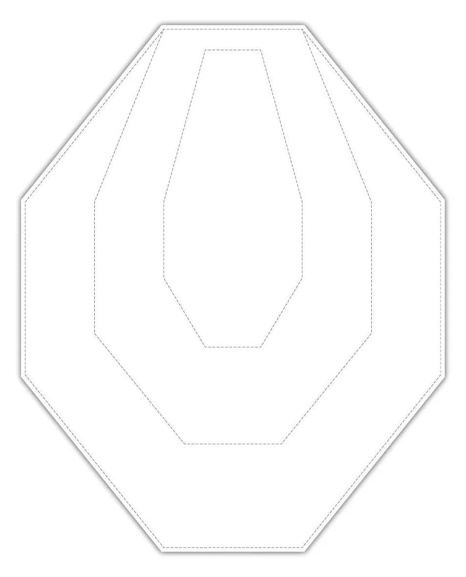 IPSC Mini Cardboard Target, Karton-Zielscheibe 30,6 x 38,1 cm, Zonen A / C / D (5 Stück), Ansicht 2