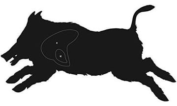 Zielscheiben Laufender Keiler / 50x70 cm / Papier 120g/m² (5 Stück) von X-Targets