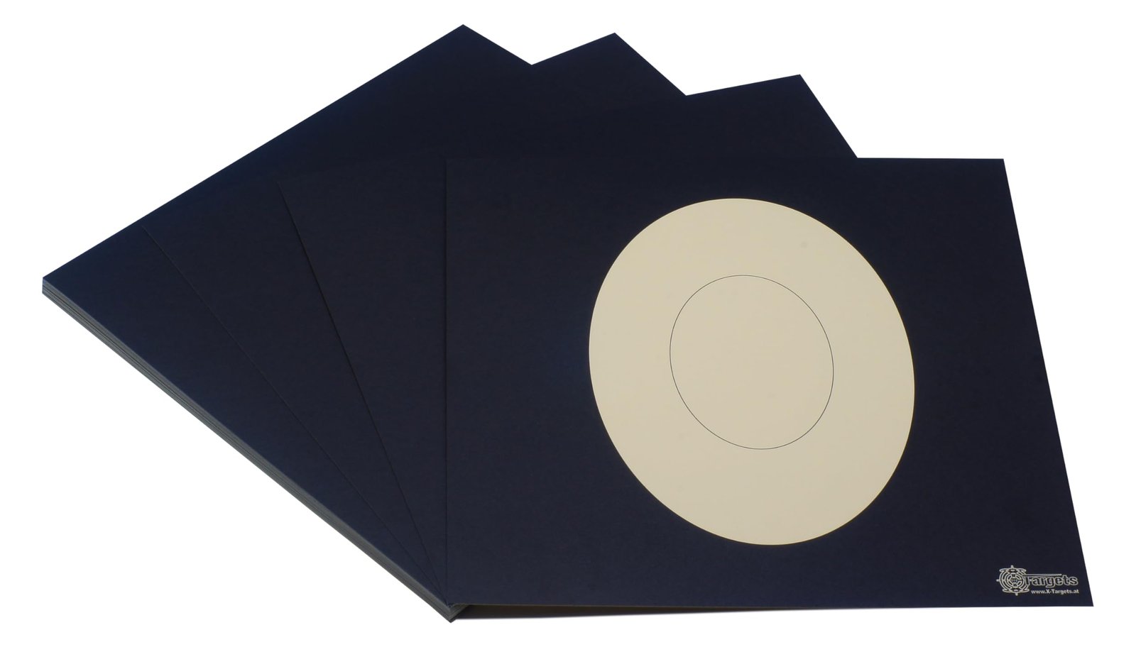 Zielscheiben *Highspeed Target* | 26x26 cm | Schießscheibenkarton chamois 200g/m² | Speziell für das dynamische Schießen | Ovale Trefferzonen für schnellstmögliche Treffer (25 Stück)