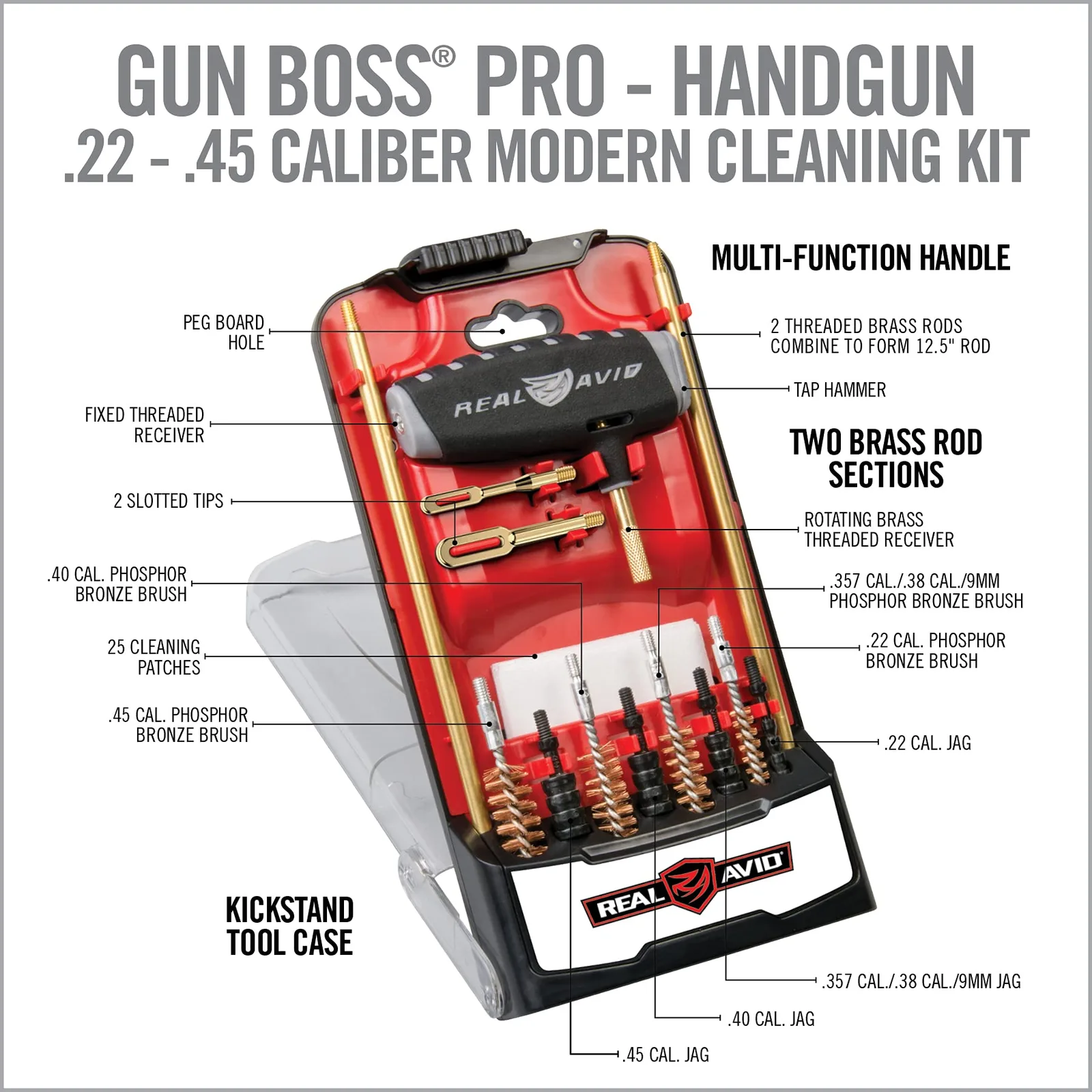 Real Avid Gun Boss Pro Handgun Clean Kit, Ansicht 2