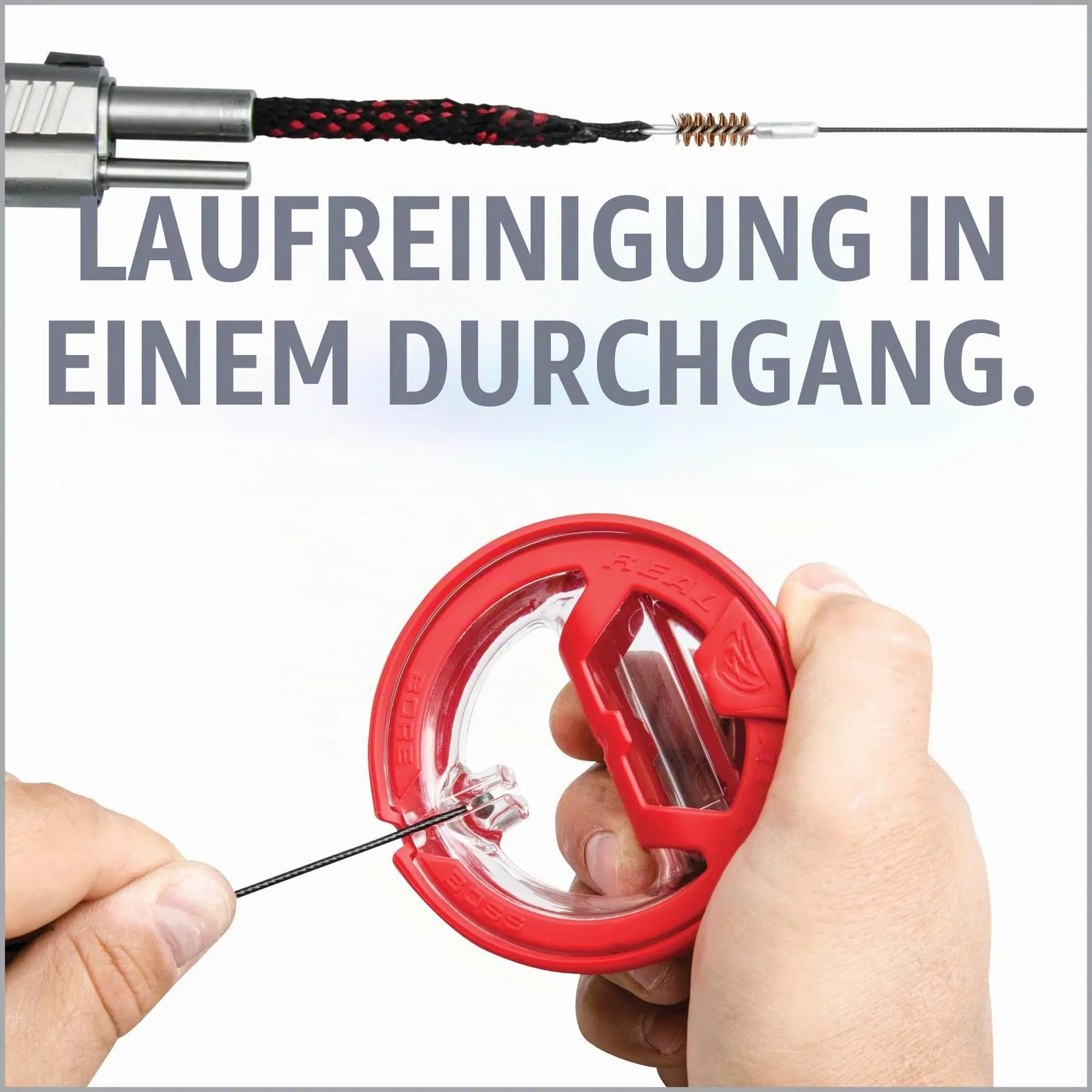 REAL AVID Bore Boss Kal. 9mm/.38/.357 - Reinigungskit für Kaliber .45/.44 - Kurzwaffe, Ansicht 2