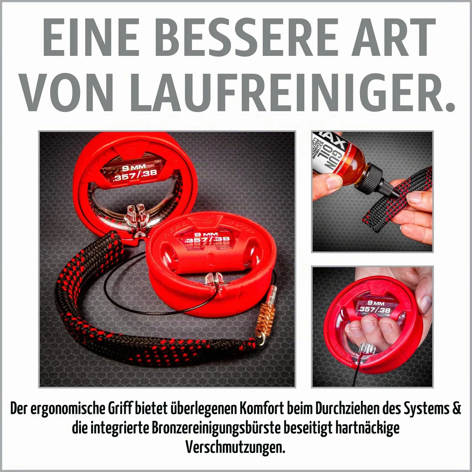 REAL AVID Bore Boss Kal. 9mm/.38/.357 - Reinigungskit für Kaliber .45/.44 - Kurzwaffe, Ansicht 8