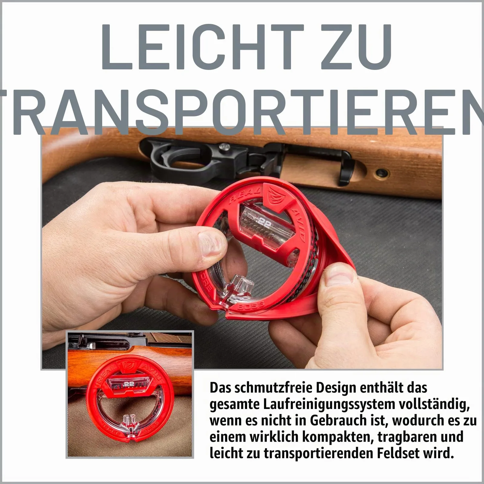 Real Avid Bore Boss Kal.22 - Reinigungskit für Kaliber .22 - Kurzwaffe/Langwaffe, Ansicht 7