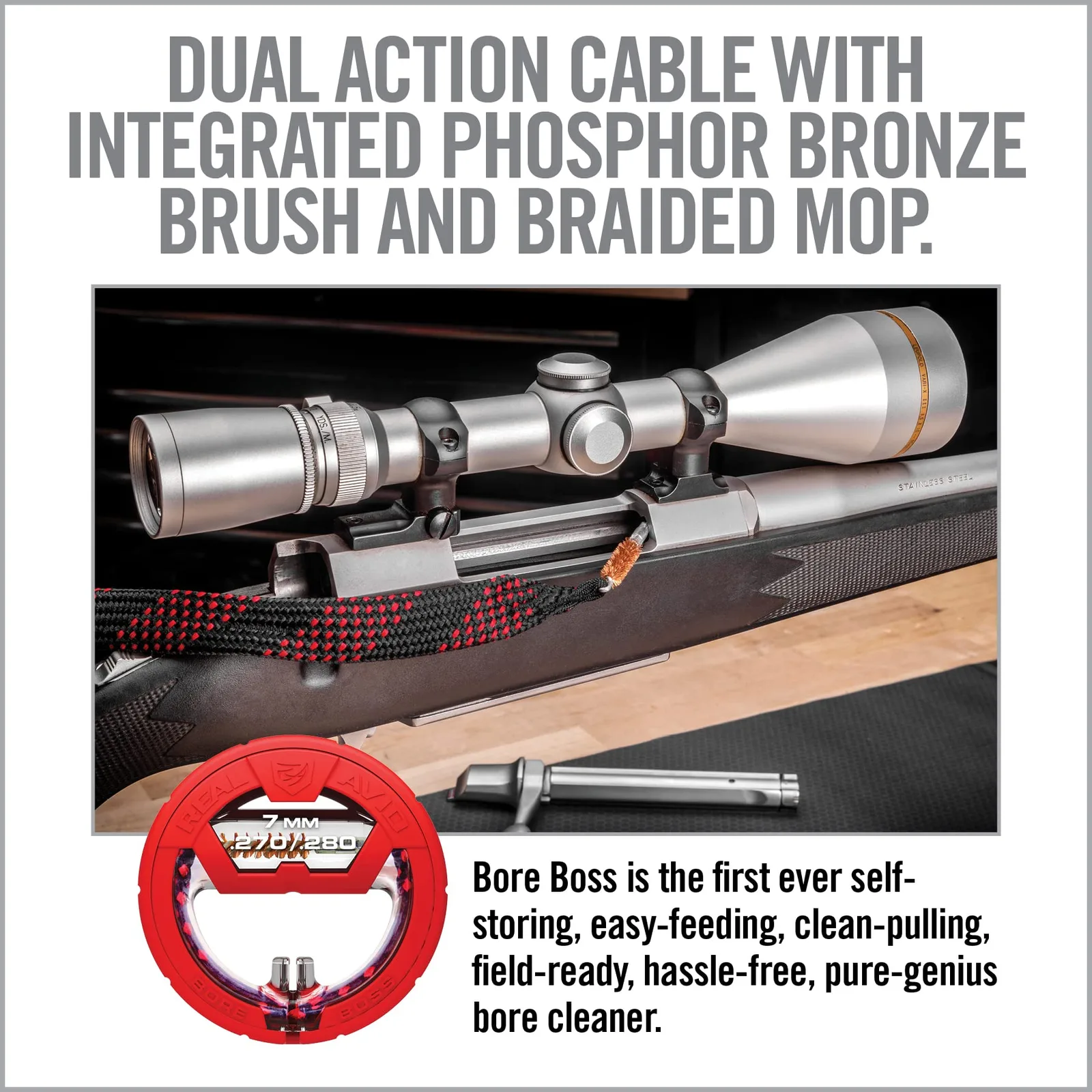RealAvid Bore Boss .270 .280 und 7mm - die Ultimative Reinigungsschnur, Ansicht 4