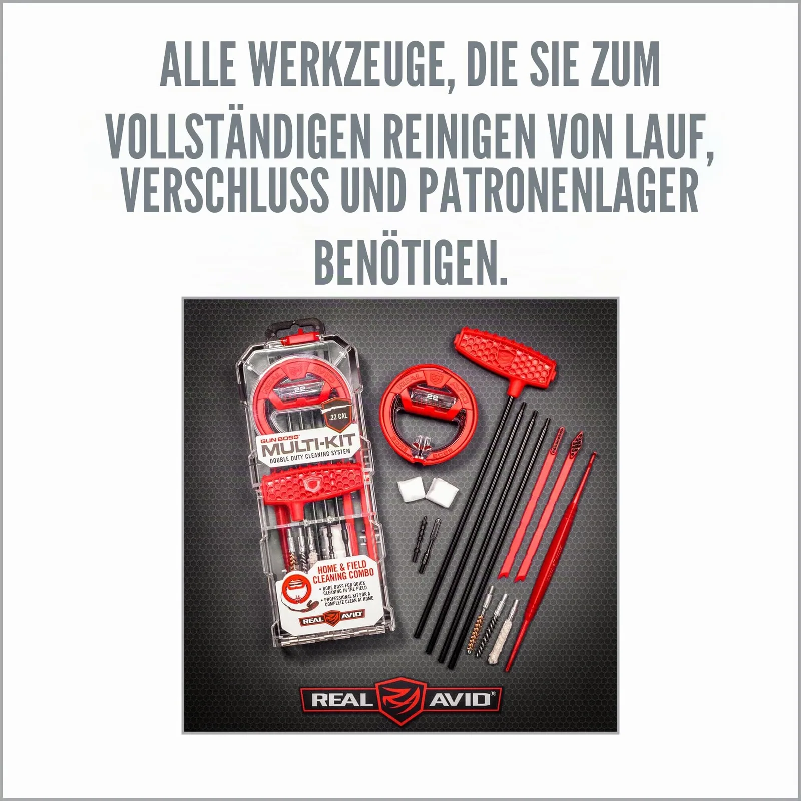 RealAvid Gun Boss Multi-Kit .22 Waffenpflege-Set, Ansicht 5