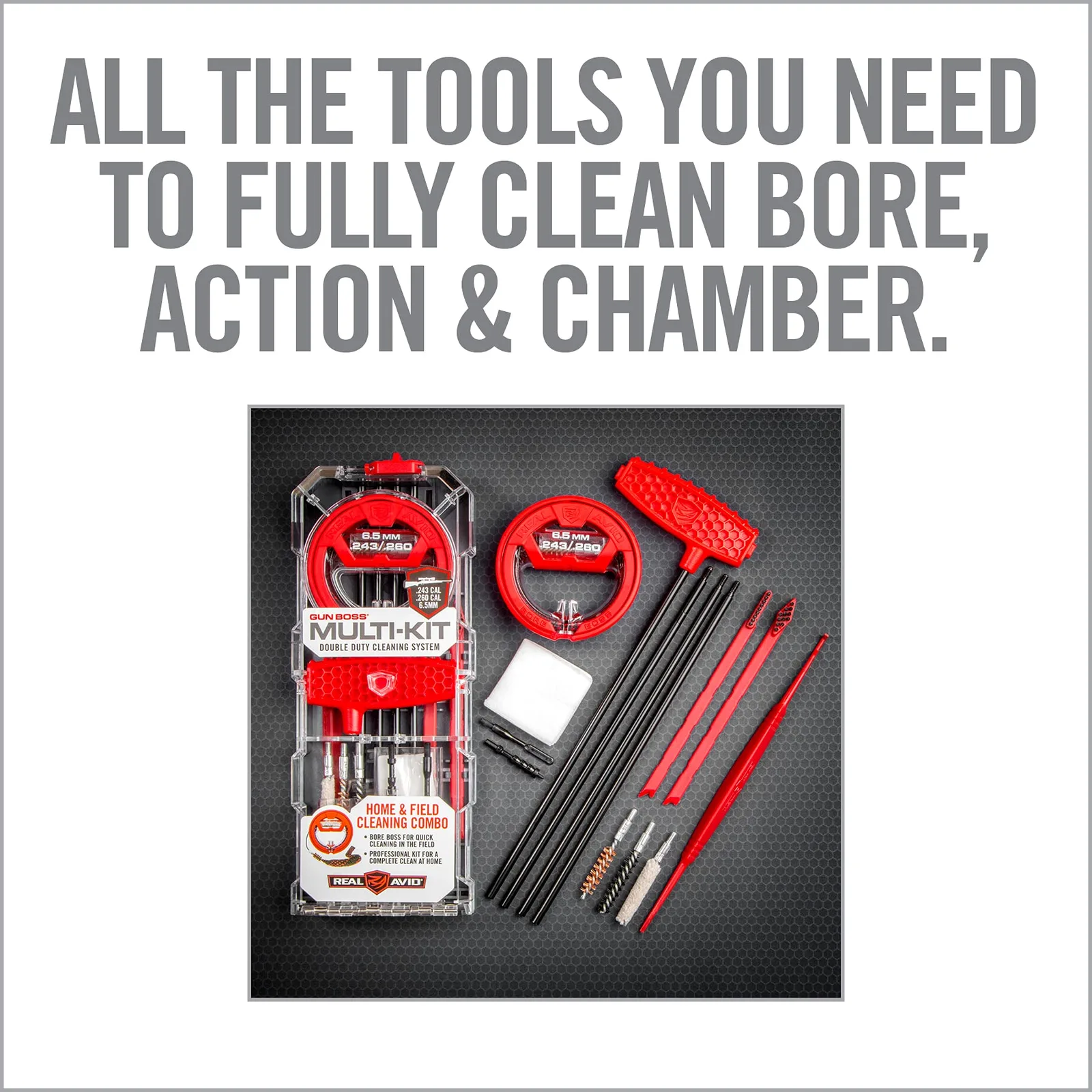 RealAvid Gun Boss Multi-Kit .243 / .260/6,5mm Waffenpflege-Set, Ansicht 9