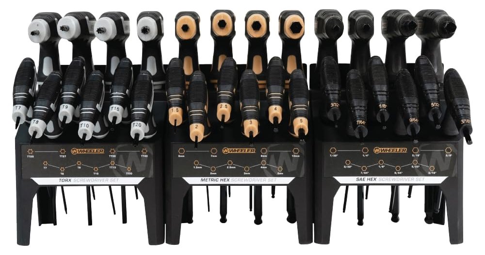 Wheeler SAE/Metric/Hex/Torx P-Handle Driver Set 30pk