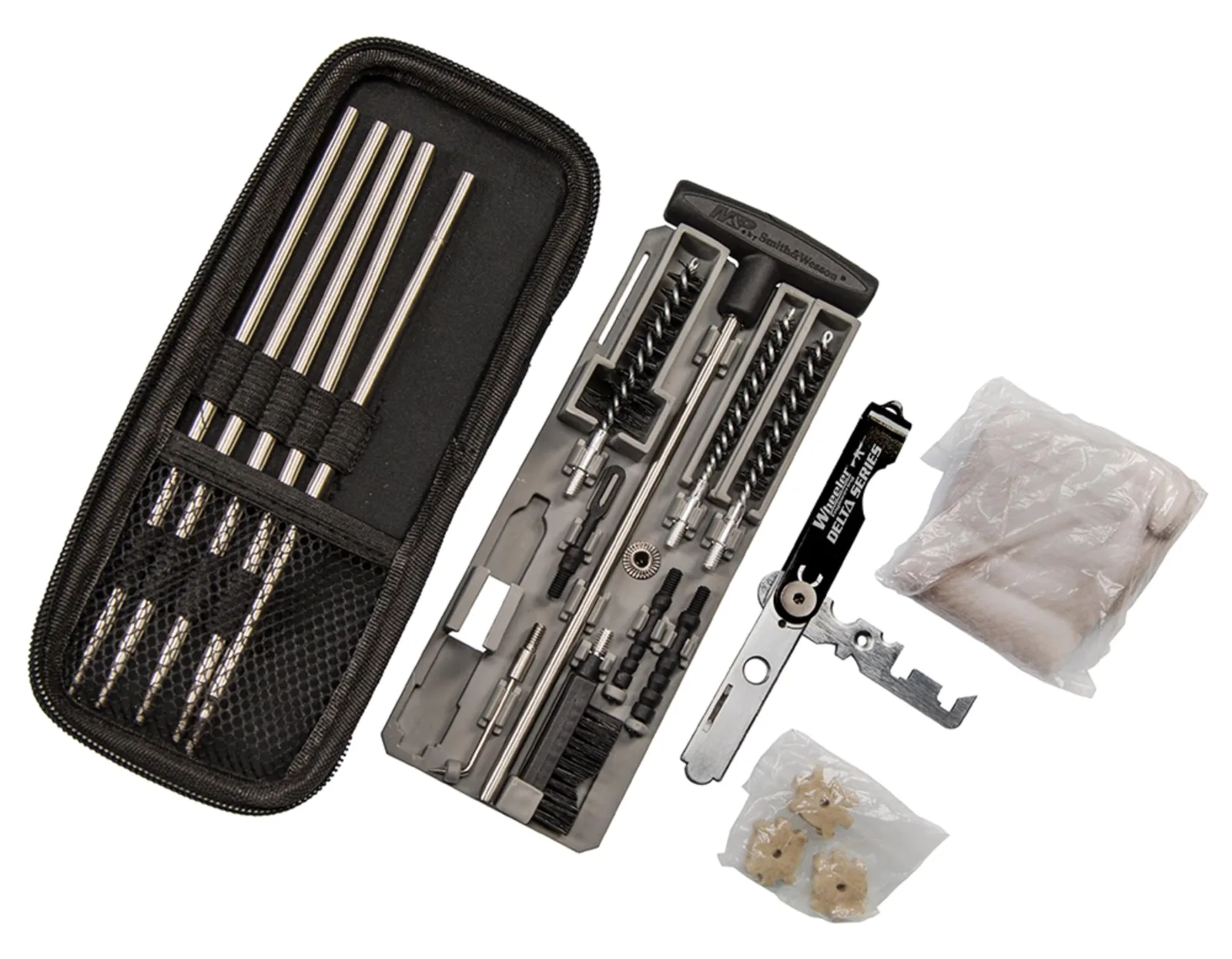 Smith & Wesson Compact Rifle Cleaning Kit Gewehr-Reinigungsset, Schwarz, One Size, Ansicht 2
