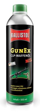 BALLISTOL 22058 GunEx MIL Waffenöl, -56 bis +150 °C, 500 ml Flasche von X-Targets