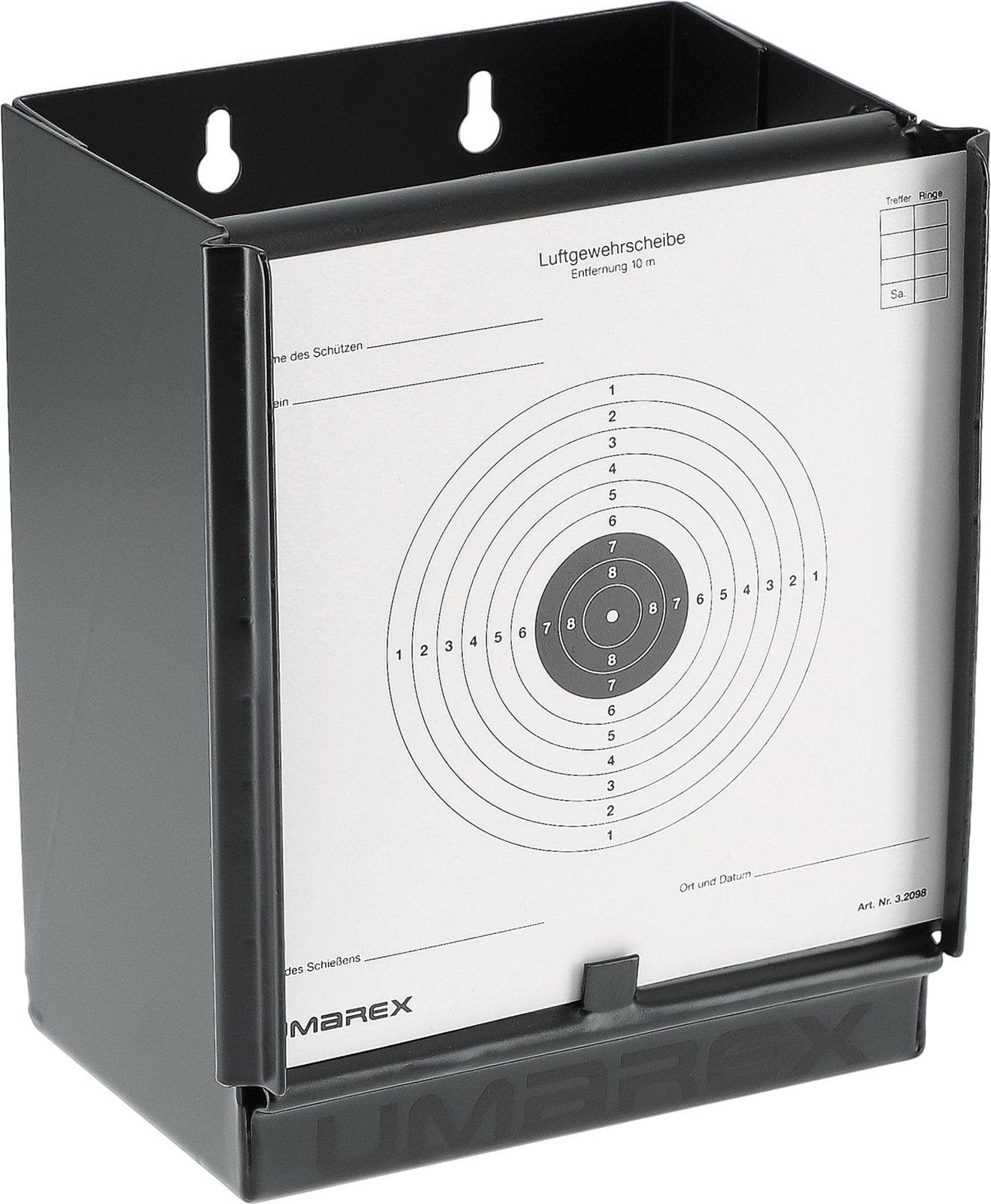 Walther Magnum Kugelfangkasten 14 × 14 cm, inkl. 10 Zielscheiben