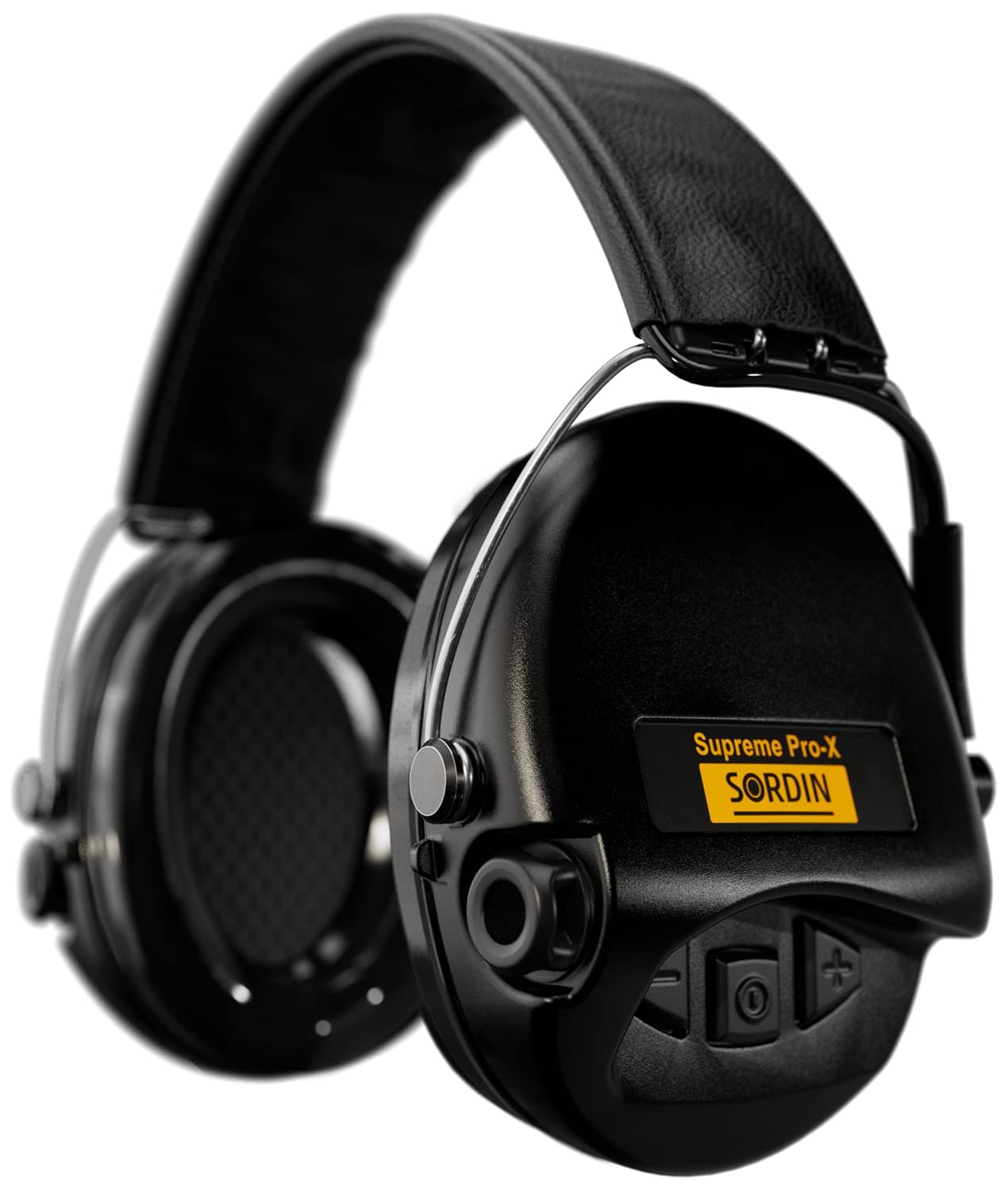 Sordin Pro-X Kapsel-Gehörschützer - 76302-X-02-G-S - Gehörschutz aktiv & elektronisch mit Neckband - Gelkissen - Schwarz