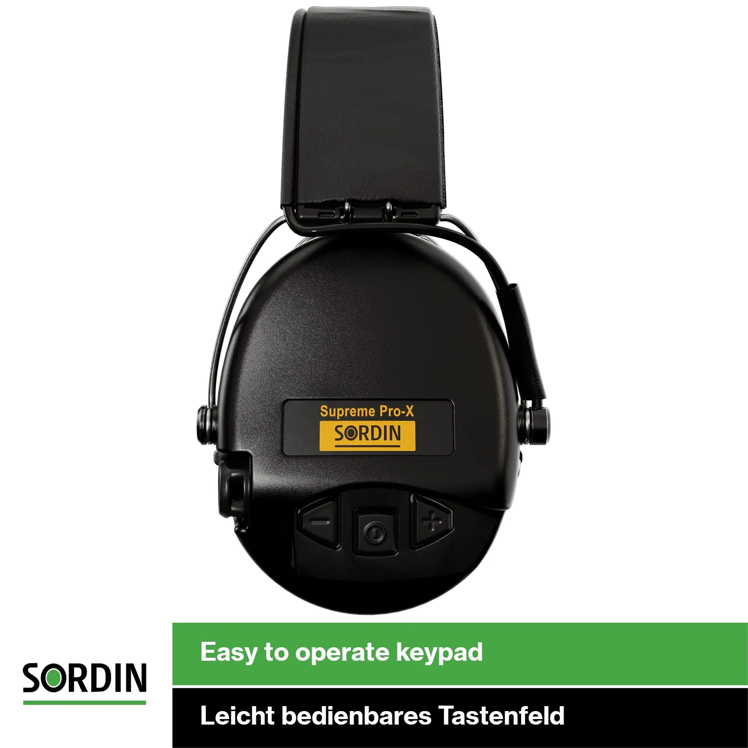 Sordin Pro-X Kapsel-Gehörschützer - 76302-X-02-G-S - Gehörschutz aktiv & elektronisch mit Neckband - Gelkissen - Schwarz, Ansicht 4
