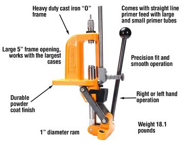 Lyman Brass Smith Victory Press Prensa Mono-Station Con Estructura de Acero Fundido Gestell aus Gusseisen, Mischung, One Size von X-Targets
