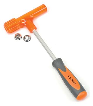 Lyman Magnum Inertia Bullet Puller, 1 Stück - Orange, Gummi Griff, Stahl Kopf, Modern, 0.29 kg von X-Targets