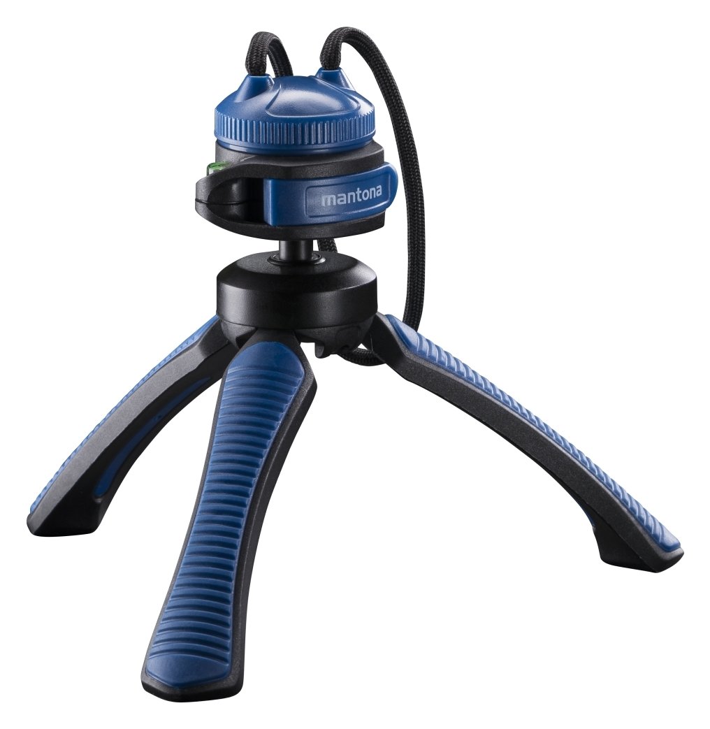 mantona 21405 - 3 Bein(e) - Schwarz - Blau - 17 cm - 176 g