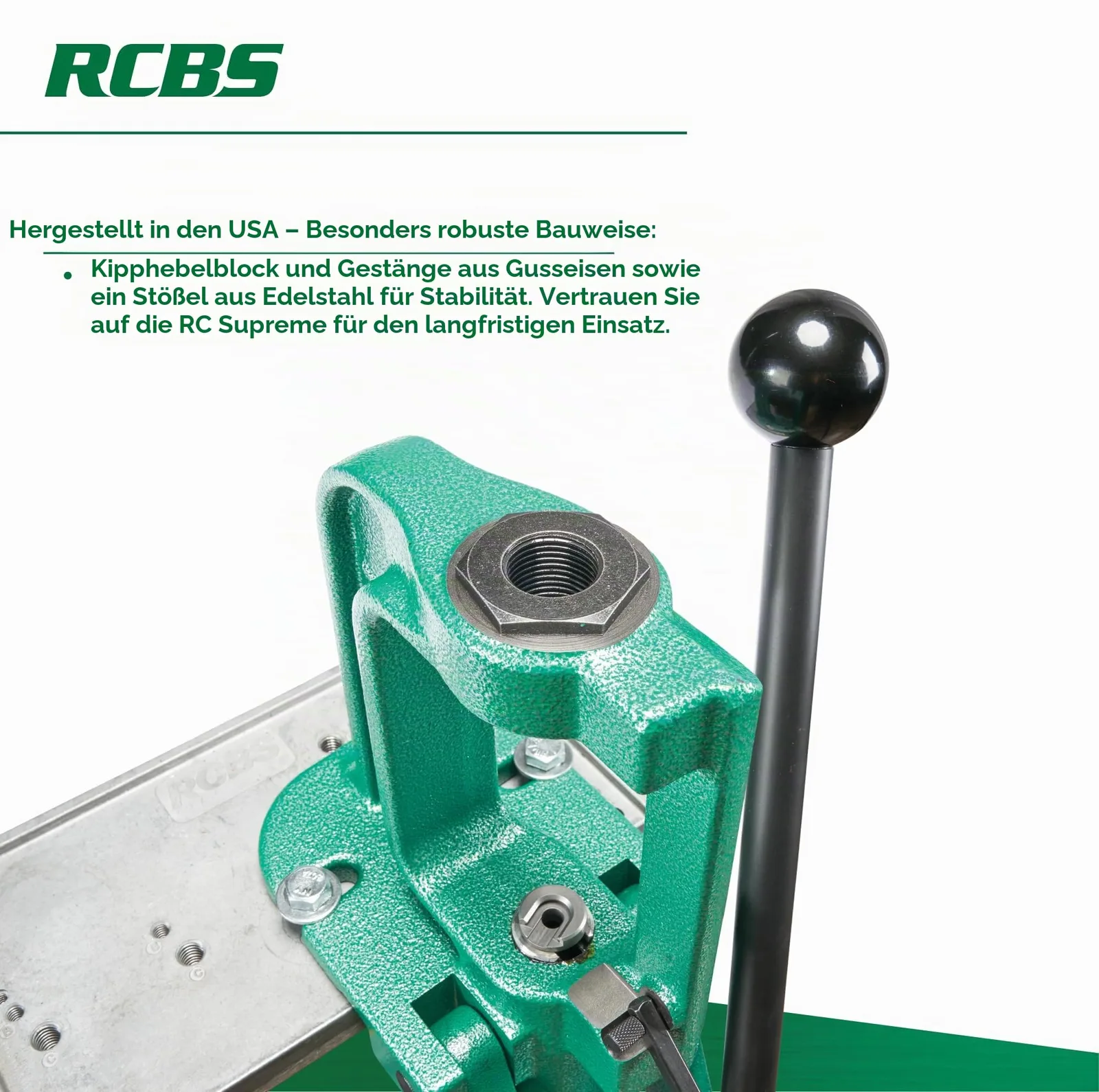 RCBS Rock Chucker Supreme Drücken, Ansicht 3