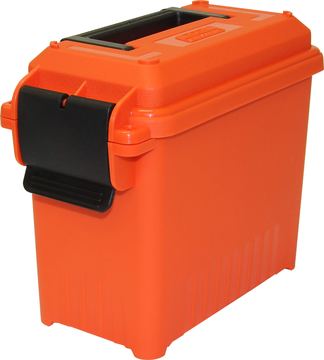 MTM AC15-35 Munitionsdose Mini für große Munition, wasserabweisende Dichtung, doppelte Vorhängeschloss, 5,4 kg Kapazität, hergestellt in den USA, Orange von X-Targets