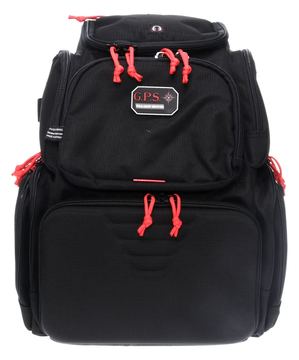 G. Outdoor Products Herren Handgunner Range Backpack with Foam Cradle for 4 Handguns Handfeuerwaffen-Rucksack, Schwarz, One Size