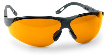 Walker's Game Ear Elite Jagdschutzbrille für Schießen, bernsteinfarben von X-Targets