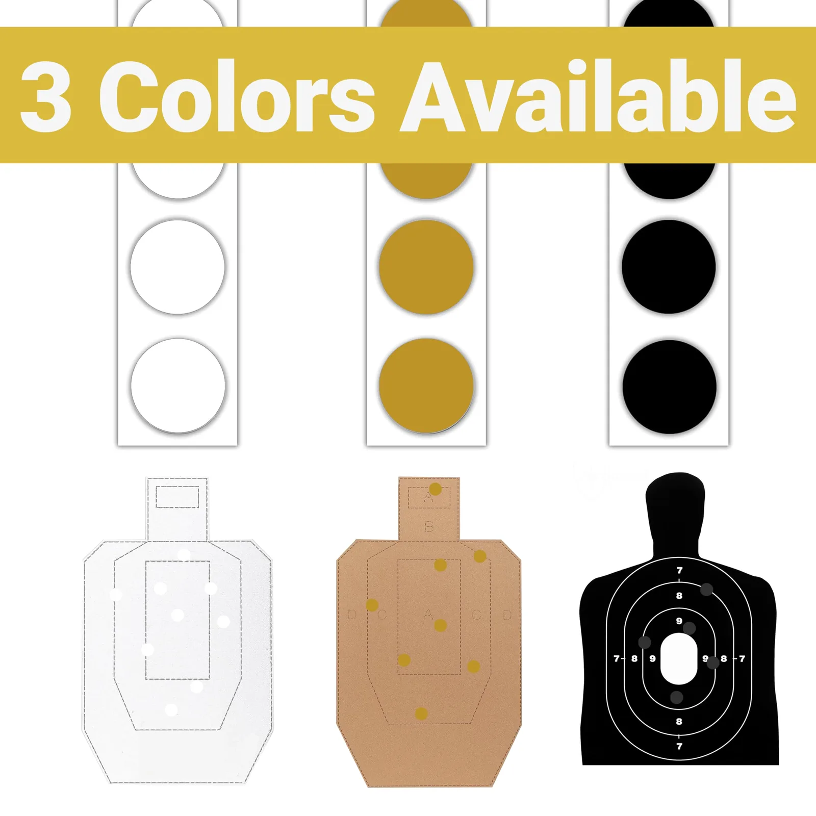 Target Pasters for Shooting, 0.8 Inch Round Target Stickers for Shooting, One-Hand Operation, Ideal for USPSA, IPSC, IDPA Practice, 1000 PCS Per Box, Ansicht 6