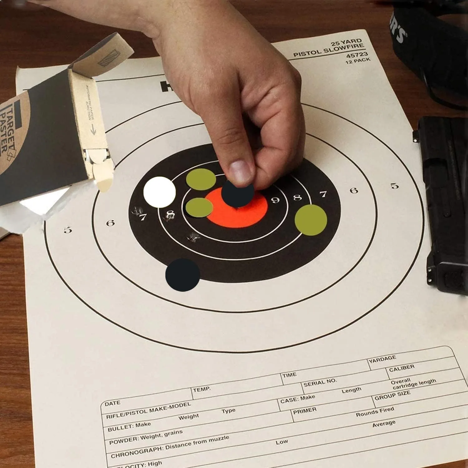 Target Pasters for Shooting, 0.8 Inch Round Target Stickers for Shooting, One-Hand Operation, Ideal for USPSA, IPSC, IDPA Practice, 1000 PCS Per Box, Ansicht 8