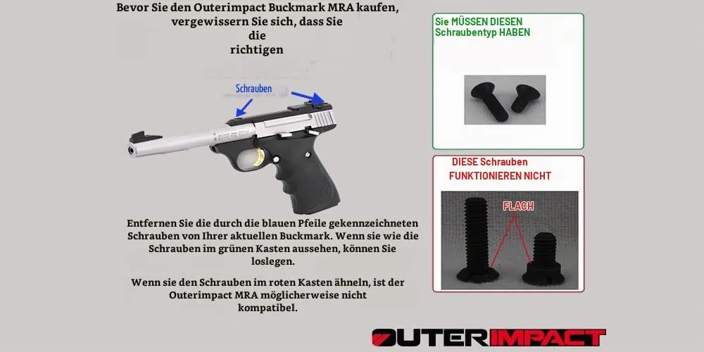 Outerimpact Red Dot Montage "kompatibel für" Browning Buck Mark, Ansicht 3