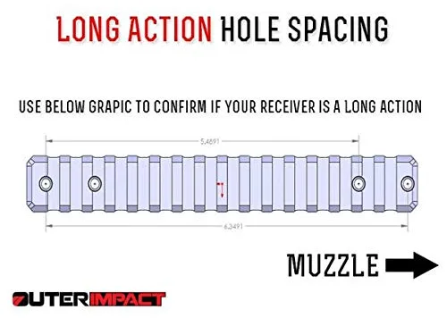 Outerimpact "Savage" AccuTrigger "Long" Action Picatinny Rail / 0 oder 20 MOA Größe 20 MOA, Ansicht 4