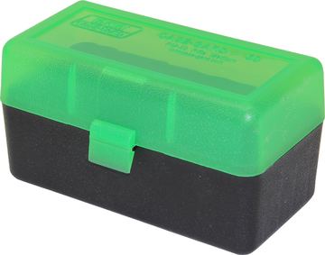 MTM 50 Round Rifle Ammunition Box RM-50 Green/Black von X-Targets