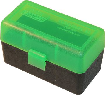 MTM 50 Round Rifle Ammunition Box RS-50 Green / Black von X-Targets