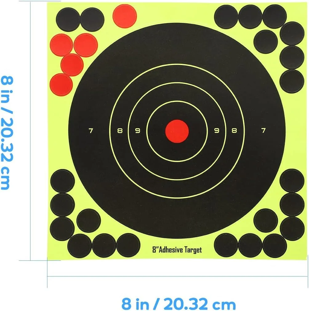 20,3cm / 8 Zoll Splatter Targets / Schüsse platzen hellgelb / Einschusserkennung auf langer Distanz (10), Ansicht 2