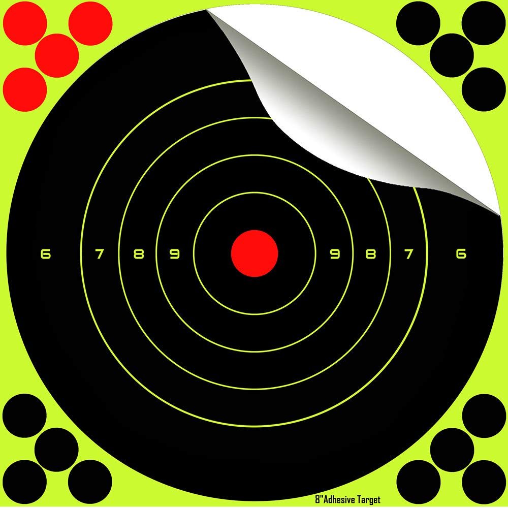 20,3cm / 8 Zoll Splatter Targets / Schüsse platzen hellgelb / Einschusserkennung auf langer Distanz (20)