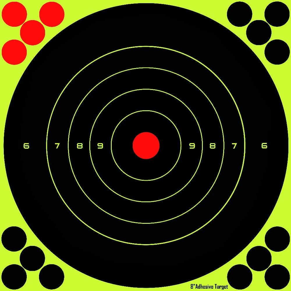 20,3cm / 8 Zoll Splatter Targets / Schüsse platzen hellgelb / Einschusserkennung auf langer Distanz (50), Ansicht 3