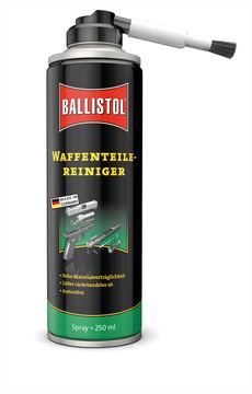 BALLISTOL 23752 Waffenteile-Reiniger 250 ml – Reinigung und Entfetten von Waffenteilen – Aufsteckpinsel aus Nylonborsten von X-Targets