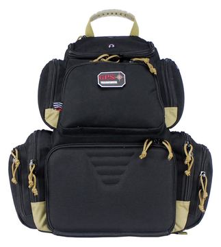 G.P.S. G. Outdoor Products GPS-1711BPBT Handgunner Rucksack, Schwarz/Hellbraun