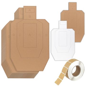20 Stück Schießziele, 76,2 x 45,7 cm Karton und 1000 Stück Zielpaster, 20/25/40/60/100 Stück taktische Ziele für die Reichweite, Karton zum Üben