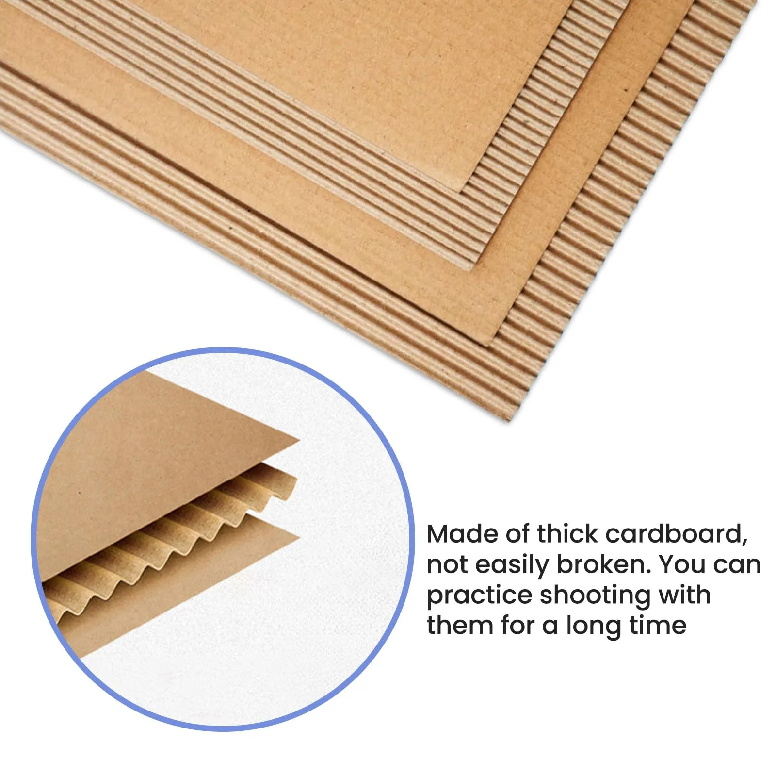 20 Stück Schießziele, 76,2 x 45,7 cm Karton und 1000 Stück Zielpaster, 20/25/40/60/100 Stück taktische Ziele für die Reichweite, Karton zum Üben, Ansicht 2