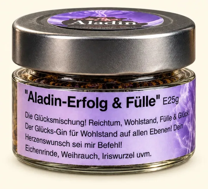 Räuchermischung Aladin – für Glück, Fülle & Herzenswünsche (Glas), Ansicht 5