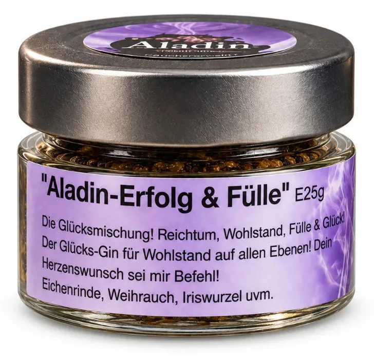 Räuchermischung Aladin – für Glück, Fülle & Herzenswünsche (Glas), Ansicht 6