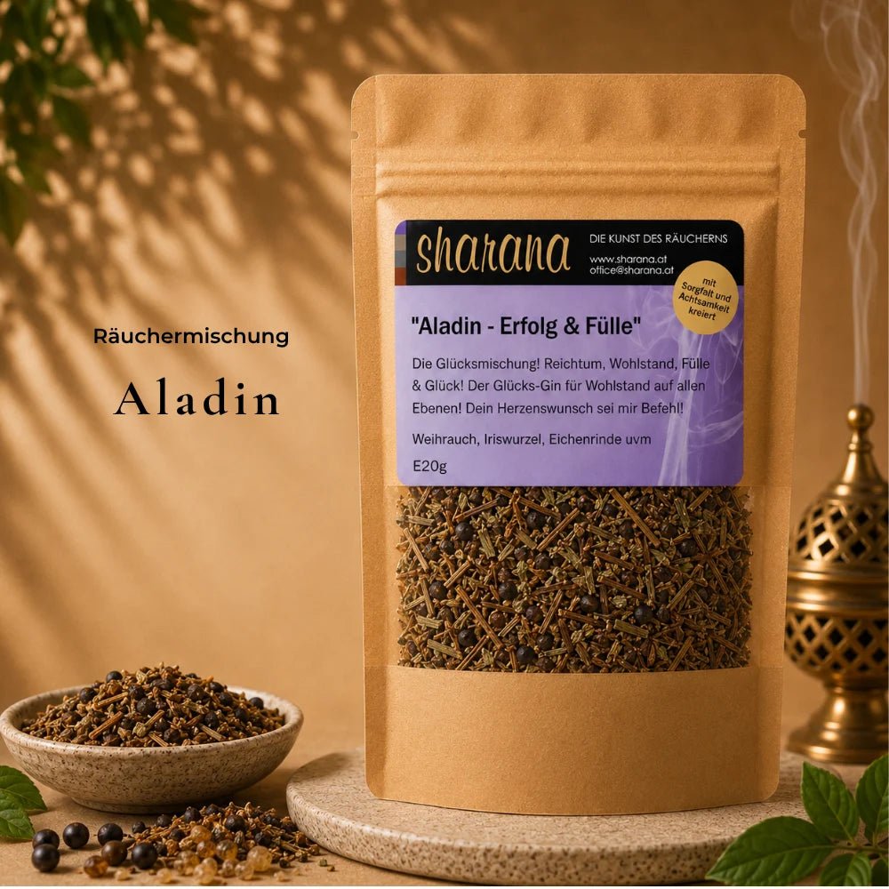 Räuchermischung Aladin – für Glück, Fülle & Herzenswünsche (Nachfüllpack)