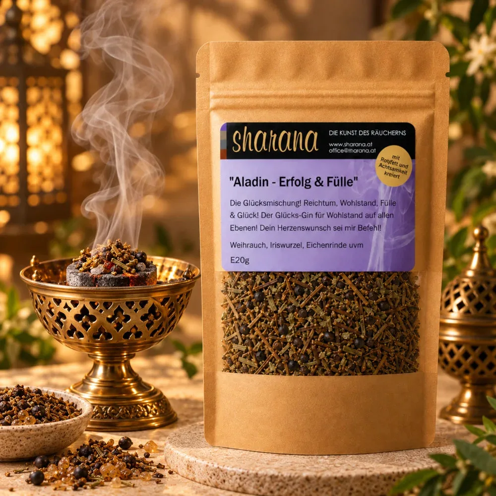 Räuchermischung Aladin – für Glück, Fülle & Herzenswünsche (Nachfüllpack), Ansicht 3