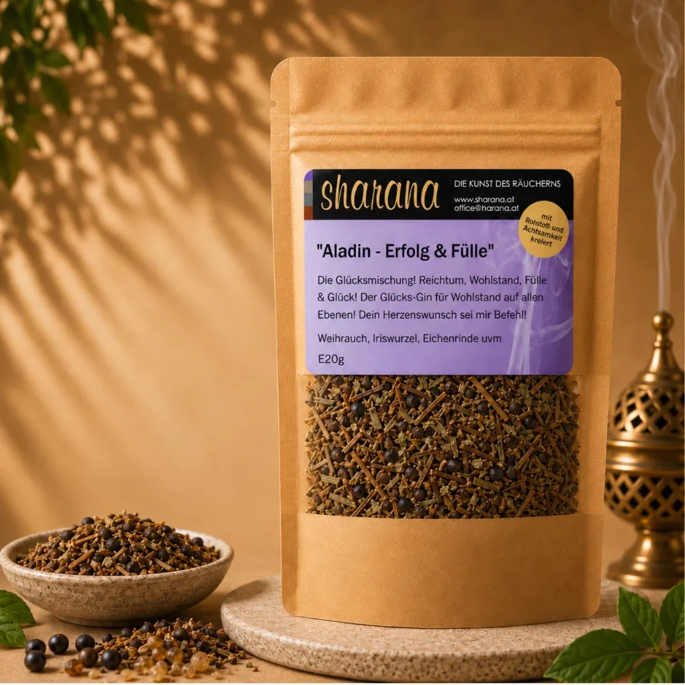 Räuchermischung Aladin – für Glück, Fülle & Herzenswünsche (Nachfüllpack), Ansicht 4