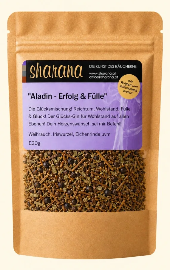 Räuchermischung Aladin – für Glück, Fülle & Herzenswünsche (Nachfüllpack), Ansicht 5