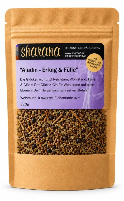 Räuchermischung Aladin – für Glück, Fülle & Herzenswünsche (Nachfüllpack), Ansicht 6