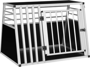 Alu-Hundetransportbox "schwarz" 92x65x66 cm (BxTxH) von Rosis-Shop