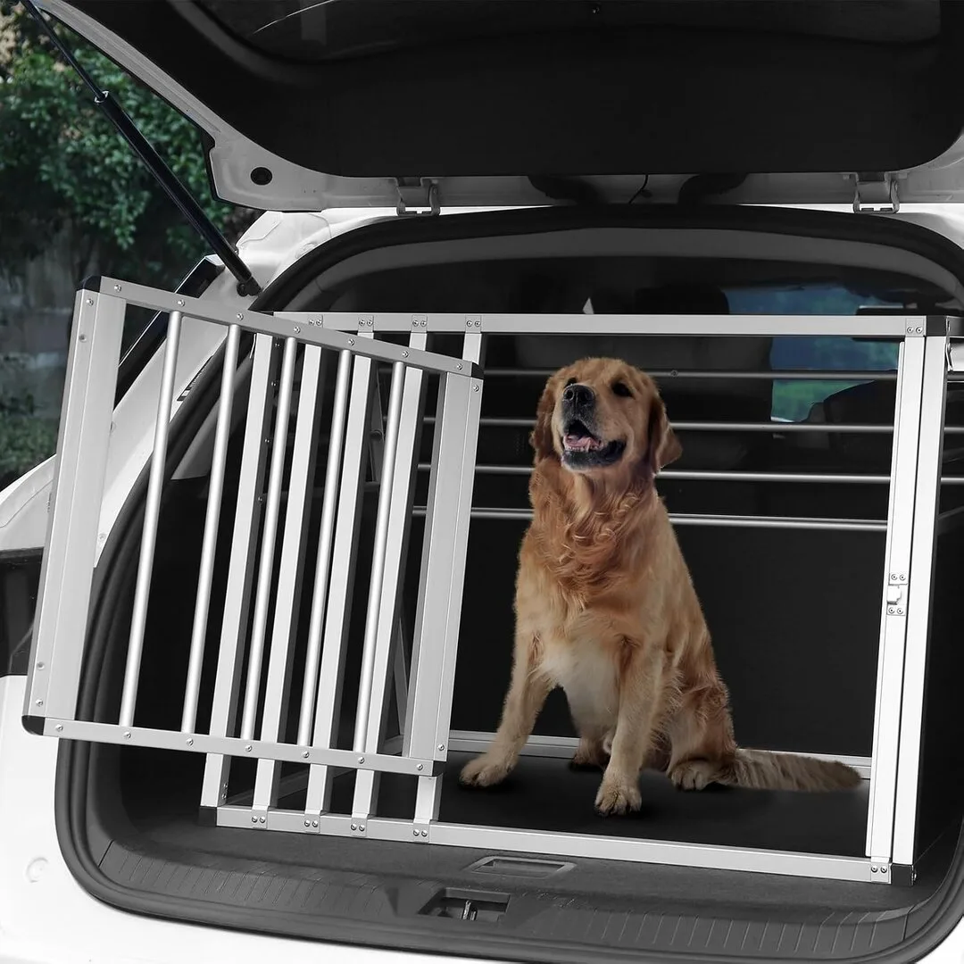 Alu-Hundetransportbox "schwarz" 92x65x66 cm (BxTxH), Ansicht 2