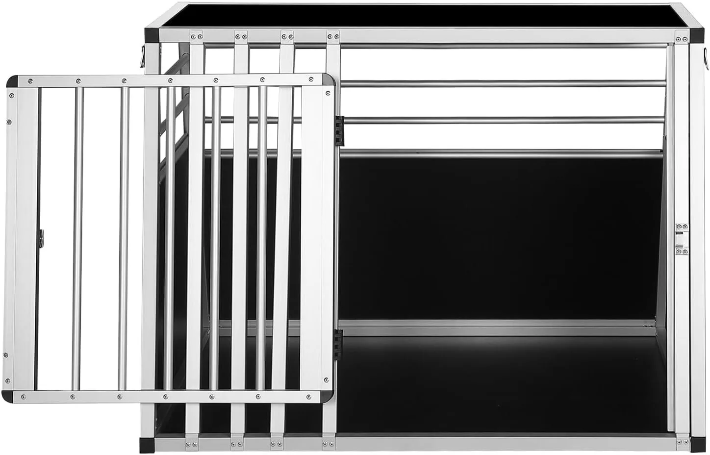 Alu-Hundetransportbox "schwarz" 92x65x66 cm (BxTxH), Ansicht 3