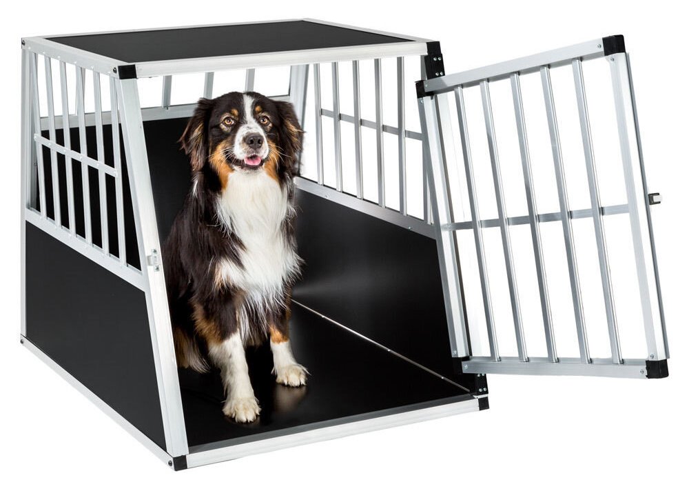 Alu-Hundetransportbox 91x65x69 cm (TxBxH)